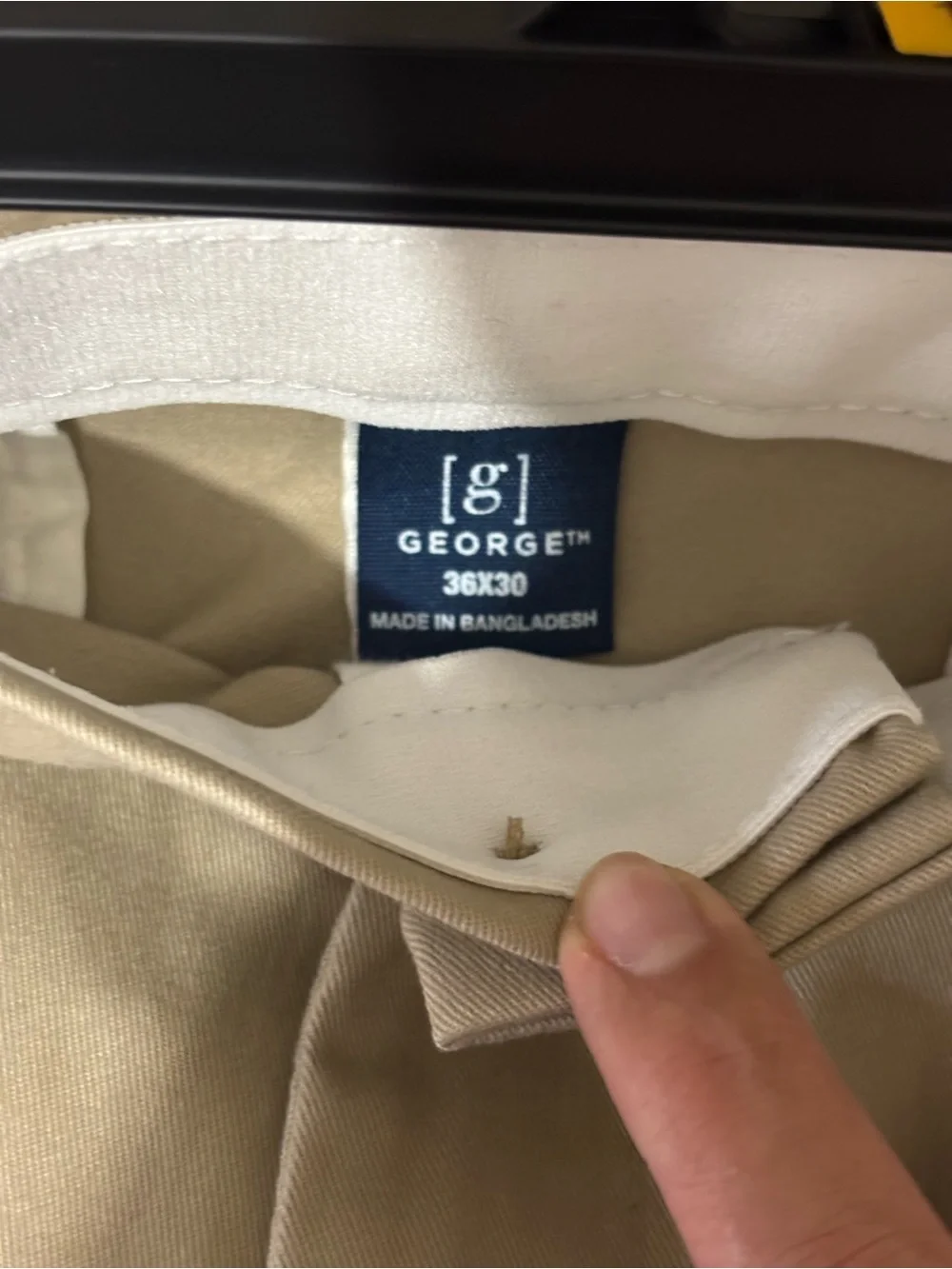 George Men's Khaki Straight-Leg Chinos - Tan